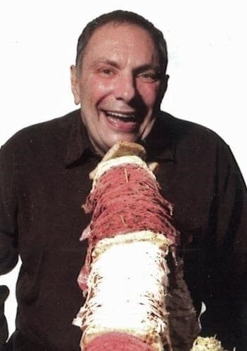 Harold with his famous pastrami sandwich