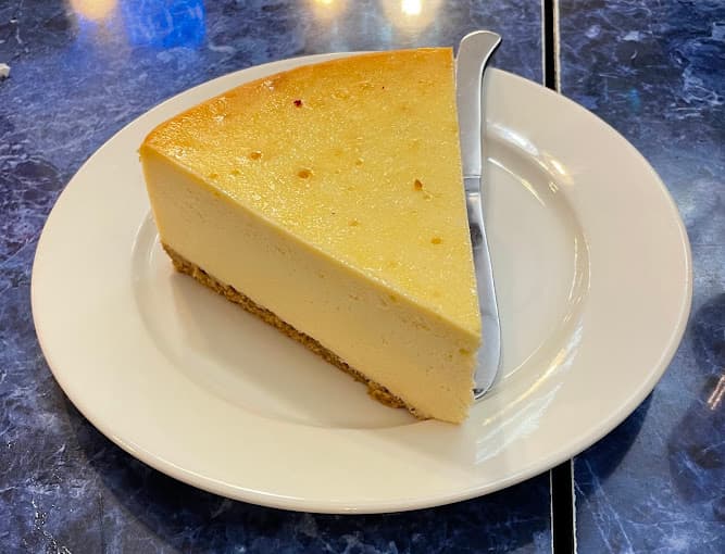 N.Y. style cheesecake slice